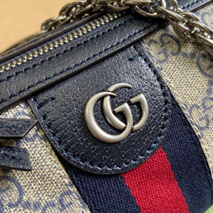 Gucci 795194 Ophidia Small Shoulder Bag Blue - Default Title - View 5