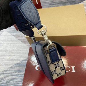 Gucci 795213 GG Super Mini Bag Dark Blue - Default Title - View 3