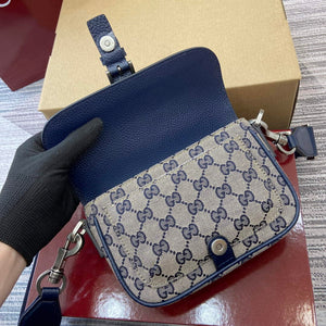 Gucci 795213 GG Super Mini Bag Dark Blue - Default Title - View 4