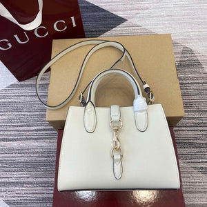 Gucci 795349 Small Tote Bag With Hook Closure Ivory - Default Title - View 1