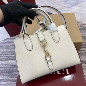 Gucci 795349 Small Tote Bag With Hook Closure Ivory - Default Title - View 6