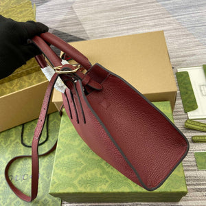 Gucci 795349 Small Tote Bag With Hook Closure Wine red - Default Title - View 3