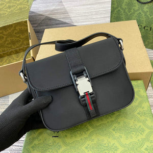Gucci 802100 Mini GG Crossbody Bag Black - Default Title - View 10