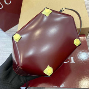 Gucci 805832 Mini Bamboo Top Handle Tote Bag Wine red - Default Title - View 10