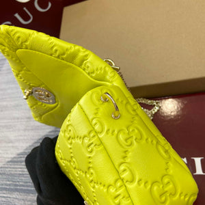 Gucci 806017 GG Milano Mini Top Handle Bag Emerald Green GG puffy leather - Default Title - View 14