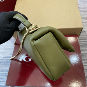 Gucci 806017 GG Milano Mini Top Handle Bag Green puffy leather - Default Title - View 3