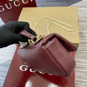 Gucci 806017 GG Milano Mini Top Handle Bag Red puffy leather - Default Title - View 3