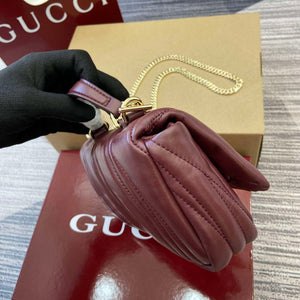Gucci 806017 GG Milano Mini Top Handle Bag Red puffy quilted leather - Default Title - View 3