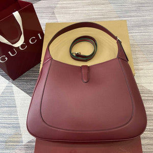 Gucci 813650 Jackie Large Shoulder Bag Red - Default Title - View 2
