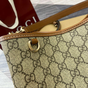 Gucci 815103 GG Emblem bucket bag Beige and dark brown - Default Title - View 7