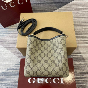 Gucci 815118 GG Emblem Mini Bucket Bag Black - Default Title - View 2