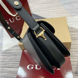 Gucci 815178 Gucci Horsebit 1955 Soft Medium Shoulder Bag Black - Default Title - View 3