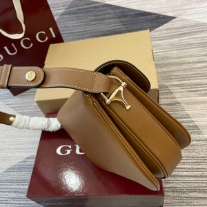 Gucci 815178 Gucci Horsebit 1955 Soft Medium Shoulder Bag Brown - Default Title - View 3