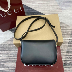 Gucci 815205 Gucci Horsebit 1955 Soft Small Shoulder Bag Black - Default Title - View 2