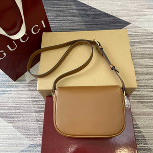 Gucci 815205 Gucci Horsebit 1955 Soft Small Shoulder Bag Brown - Default Title - View 2