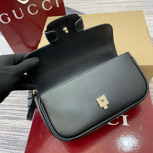 Gucci 815206 Gucci Horsebit 1955 Soft Small Top Handle Bag Black - Default Title - View 8