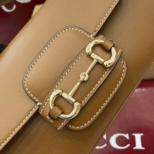 Gucci 815206 Gucci Horsebit 1955 Soft Small Top Handle Bag Brown - Default Title - View 4