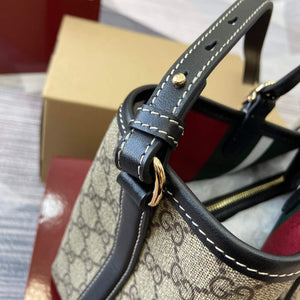 Gucci 815214 GG Emblem Small Tote Bag Black - Default Title - View 11