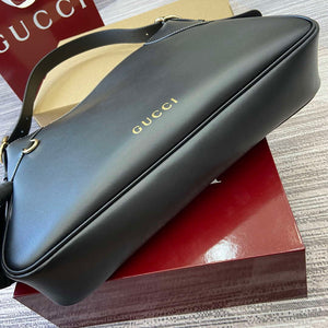 Gucci 815217 GG Emblem Large shoulder bag Black - Default Title - View 10