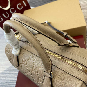 Gucci 815255 GG Emblem Small top handle bag Apricot - Default Title - View 10