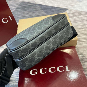 Gucci 821160 GG Emblem medium crossbody bag Black - Default Title - View 6