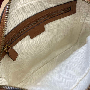 Gucci 821160 GG Emblem medium crossbody bag Beige and dark brown - Default Title - View 9