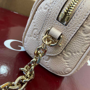 Gucci 815256 GG Emblem super mini top handle bag Beige - Default Title - View 10