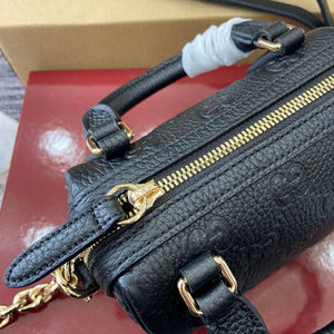 Gucci 815256 GG Emblem Super Mini Top Handle Bag Black - Default Title - View 8