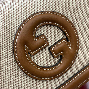 Gucci 815700 Gucci Blondie mini shoulder bag Beige cotton linen canvas - Default Title - View 4
