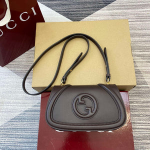 Gucci 815700 Gucci Blondie mini shoulder bag Dark brown Leather - Default Title - View 5
