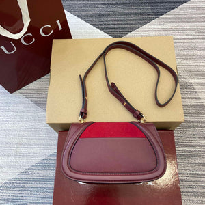 Gucci 815700 Gucci Blondie mini shoulder bag Suede leather Wine Red - Default Title - View 2