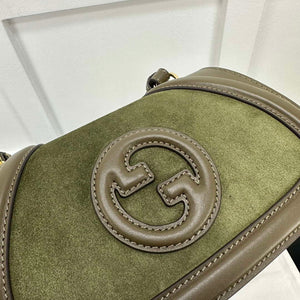 Gucci 815700 Gucci Blondie mini shoulder bag Suede leather Green - Default Title - View 6