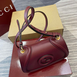 Gucci 815700 Gucci Blondie mini shoulder bag Wind red Leather - Default Title - View 5