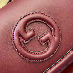 Gucci 815700 Gucci Blondie mini shoulder bag Wind red Leather - Default Title - View 8