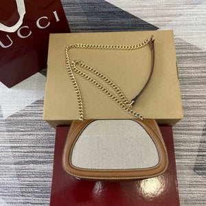 Gucci 815711 Gucci Blondie mini shoulder bag Bronw & Beige - Default Title - View 3