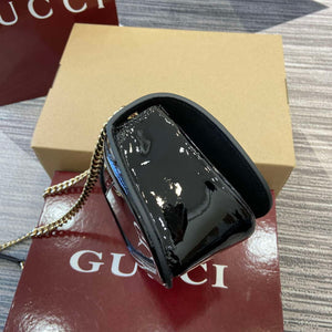 Gucci 815711 Gucci Blondie mini shoulder bag Patent Leather Black - Default Title - View 3