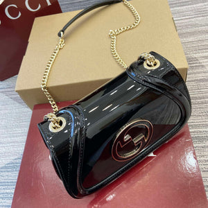 Gucci 815711 Gucci Blondie mini shoulder bag Patent Leather Black - Default Title - View 4