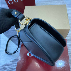 Gucci 815714 Gucci Blondie Small Top Handle Bag Black smooth leather - Default Title - View 3