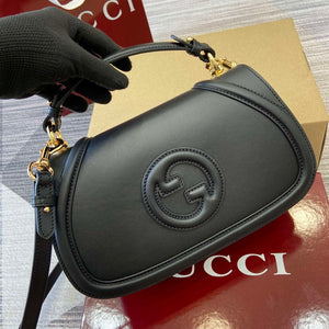 Gucci 815714 Gucci Blondie Small Top Handle Bag Black smooth leather - Default Title - View 5