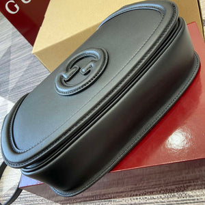 Gucci 815714 Gucci Blondie Small Top Handle Bag Black smooth leather - Default Title - View 7