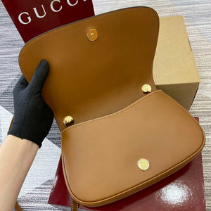 Gucci 815714 Gucci Blondie Small Top Handle Bag Brown smooth leather - Default Title - View 10
