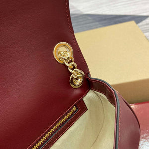 Gucci 815715 Gucci Blondie small shoulder bag Red and Wine red Suede Leather - Default Title - View 10