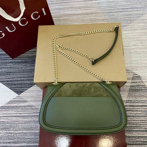 Gucci 815715 Gucci Blondie small shoulder bag Green Suede Leather - Default Title - View 2