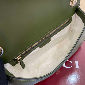 Gucci 815715 Gucci Blondie small shoulder bag Green Suede Leather - Default Title - View 9