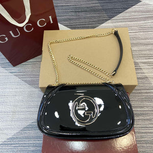 Gucci 815715 Gucci Blondie small shoulder bag Patent Leather Black - Default Title - View 1