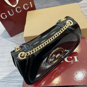 Gucci 815715 Gucci Blondie small shoulder bag Patent Leather Black - Default Title - View 4