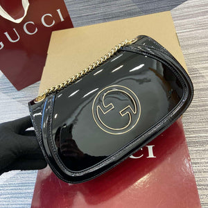 Gucci 815715 Gucci Blondie small shoulder bag Patent Leather Black - Default Title - View 6