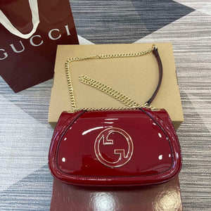 Gucci 815715 Gucci Blondie small shoulder bag Patent Leather Red - Default Title - View 1
