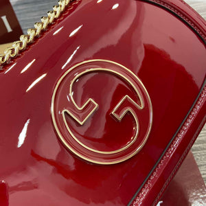 Gucci 815715 Gucci Blondie small shoulder bag Patent Leather Red - Default Title - View 7