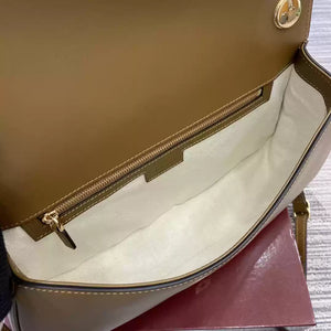 Gucci 815719 Gucci Blondie Medium top handle bag Light brown suede - Default Title - View 11